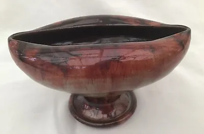 Buy Ewenny Pottery Wales Vintage Boat Shaped Brown Vase Handmade. • 6.50£