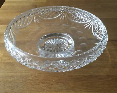 Buy Vintage Stuart Crystal Heavy Cut Glass Fruit Bowl With Pedestal Foot • 25£
