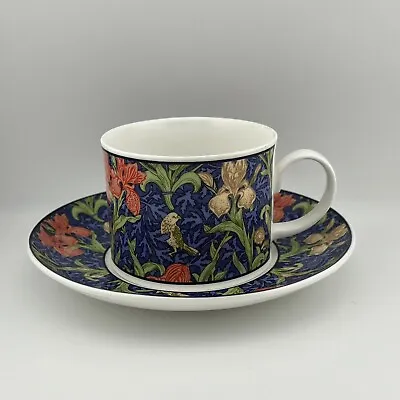 Buy Dunoon William Morris Iris Design Fine Bone China Cup And Saucer Used VGC • 12.99£