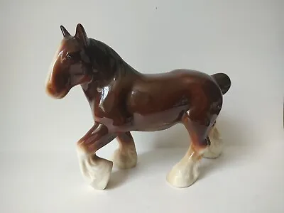 Buy Vintage Large Draft Horse Figurine Walking Melba Ware ? • 33.35£