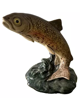 Buy BESWICK FISH THE TROUT BROWN & DARK GREEN GLOSS MODEL No. 1390 PERFECT (A) • 39£