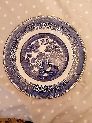 Buy Vintage Arklow Willow Ireland Blue And White Plate From The 1960s • 4.99£