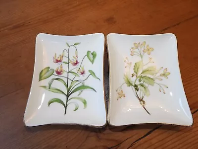 Buy 2 Fine Bone China Trinket Dishes By Minton - Meadow • 2£