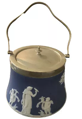 Buy Antique Wedgwood Jasperware  Biscuit Barrel, Circa Late 19th Century • 7.99£