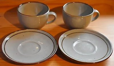 Buy Two X Highland Stoneware, Scotland Cups And Saucers • 14.99£
