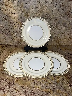 Buy 4 Noritake China CALIBAN 10” DINNER PLATES Gold Excellent Condition! • 38.60£
