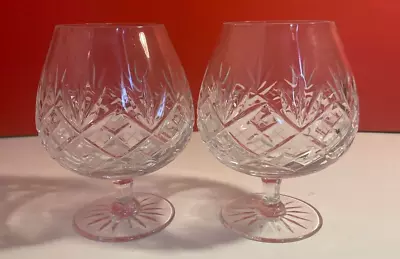 Buy Lead Crystal Brandy Glasses, Set Of 2, Vintage, Glassware • 19.99£