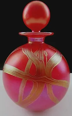Buy Isle Of Wight Ribbons Globe Shape Red Colourway Perfume Scent Bottle Very Rare • 125£