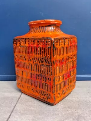 Buy Vintage Bay Keramik 70 20 Vase Bodo Mans West Germany Orange Retro 1970s Pottery • 140£