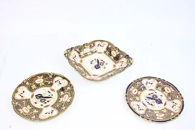 Buy F X3 Vintage Royal Crown Derby Imari Pattern 8735 Dish, Plate & Scalloped Plate • 8.50£