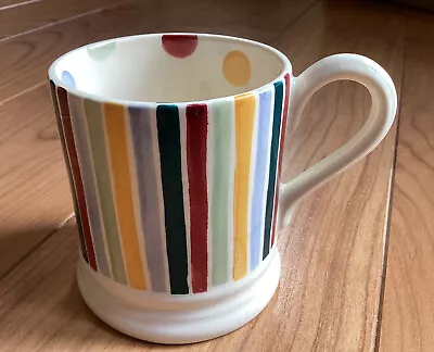 Buy Emma Bridgewater Rare Half Pint Stripes Mug With Polka Dot Spots Inside • 25£