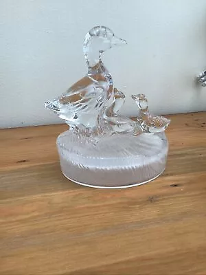 Buy Royal Crystal Rock Italian Crystal Glass Duck And Ducklings Ornament Figurine • 10£