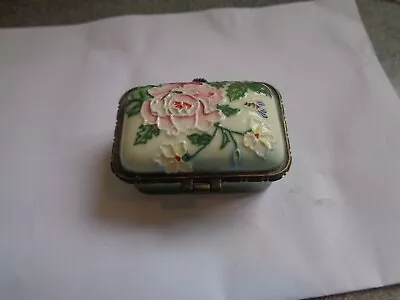 Buy Small Old Tupton Ware Hinged Trinket Box, 2 1/2  Long, 1 3/4  Wide • 9£