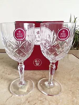 Buy Royal Albert Crystal Ludlow X2 Sherry Glasses Made In France  • 29.99£