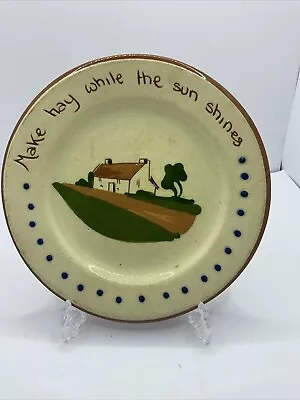 Buy Dartmouth Pottery Cottage Torquayware Mottoware Side Plate 6.5” Dia • 9.99£
