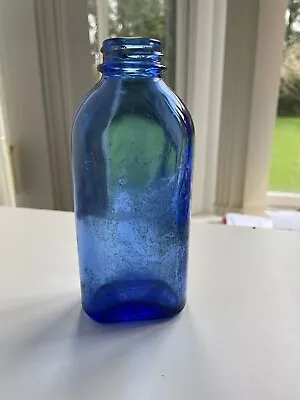 Buy Vintage Cobalt Blue Glass Bottle. • 8.69£