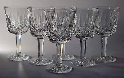 Buy Waterford Crystal - Lismore - 6 Port Wine Glasses 4 1/4  Signed • 55£