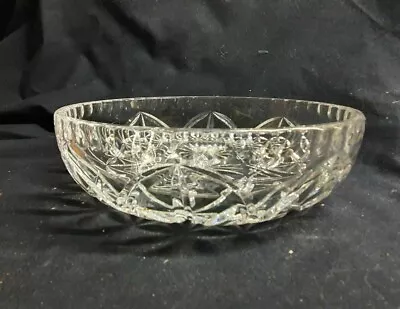 Buy Vintage Crystal Cut Glass Bowl Dish • 15£