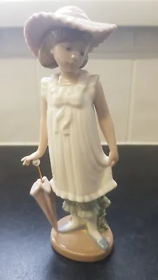 Buy Nao Lladro Daisa Figurine 1991. Lady With A Umbrella. Please Look.  • 9.99£