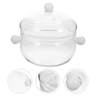 Buy  Glass Pot Food Stew Pot Multi-functional Stewing Pot With Lid Home Kitchen • 16.36£