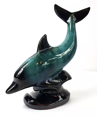 Buy Vtg Blue Mountain Pottery Dolphin Figure Terra Cotta Green Glazed 7.5  Tall • 17.26£