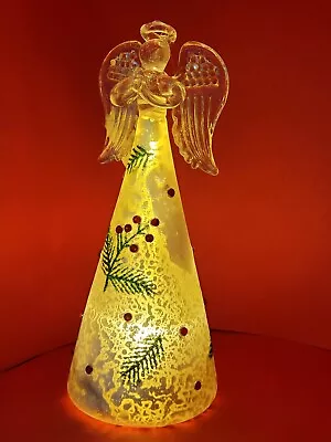 Buy Large Glass Light Up   Fairy Angel Decorarion  Ornaments Same Day Dispatch  • 33.42£