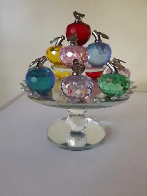 Buy Decorative Crystal Glass Table Top Apple Ornament Display • 12.95£