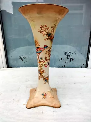 Buy Antique Crown Ducal Ware Vase - Birds Of Paradise Design • 19.99£