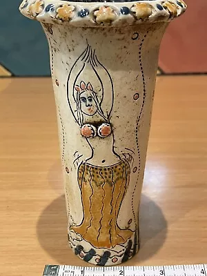Buy Ceramic Belly Dancing Woman Vase By Gina Stalley Limited Edition Made In 1997 • 25£