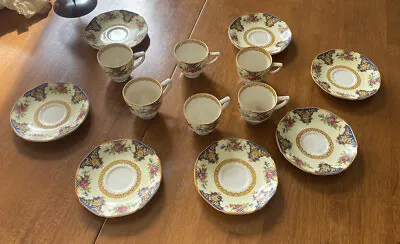 Buy 1920’s Crown Ducal Ware England Westminster Demitasse Cups And Saucers Set Of 6 • 118.26£