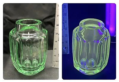 Buy Daum Nancy France Green Vaseline Art Glass Vase Bowl • 501.68£