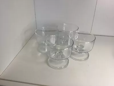 Buy 4 X Vintage 70’s Luminarc. French Clear Glass Sundae Trifle Dessert Bowl Dishes. • 9£