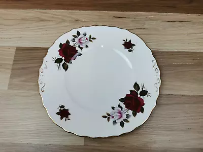 Buy Vintage Colclough  Amoretta Rose  Red & White Roses 9.25  Bone China Cake Plate • 9.99£