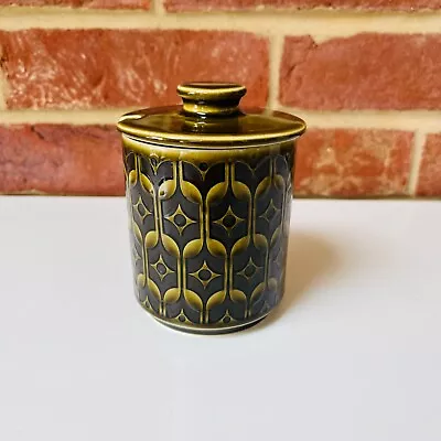 Buy Vintage Hornsea Green Heirloom Preserve Pot With Lid. 1970s • 12£