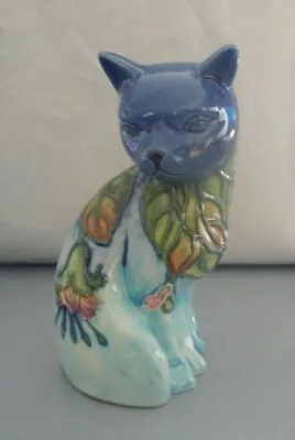 Buy Old Tupton Ware Blue Flowers Ceramic Cat Figurine/Statue * New In Gift Box *  • 24.95£