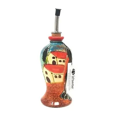 Buy Olive Oil Drizzler Pourer Bottle Tuscany Hand Painted Ceramic Vinegar Dispenser • 26.99£