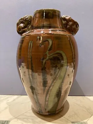 Buy Superb Large David Frith Brookhouse Studio Pottery Tenmoku Vase • 236£