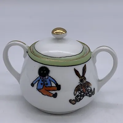 Buy Antique 1918 Noritake Hand Painted  Childs Tea Set Sugar Bowl W/ Characters • 23.72£