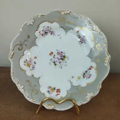 Buy ANTIQUE RIDGWAY'S HAND PAINTED FLOWERS PATTERN DESSERT PLATE 3338 Rare • 9.95£