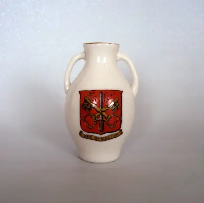 Buy Goss Crested Ware. Exeter Vase - See Of Exeter Crest. 6.5 Cm Excellent Condition • 4£
