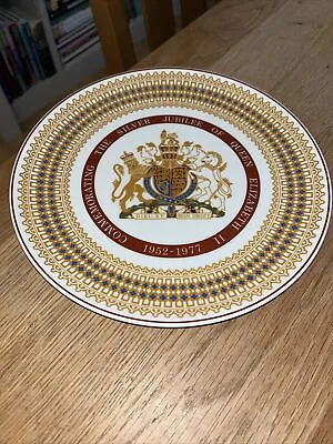 Buy Unboxed  Royal Tuscan Queen Elizabeth Silver Jubilee Fine Bone China Plate • 1.99£