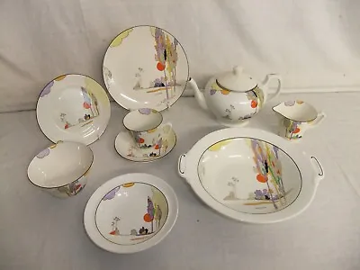 Buy C4 Tams Ware Pottery - Woodland - Vintage Art Deco Hand Painted Tableware - 8F3A • 10£