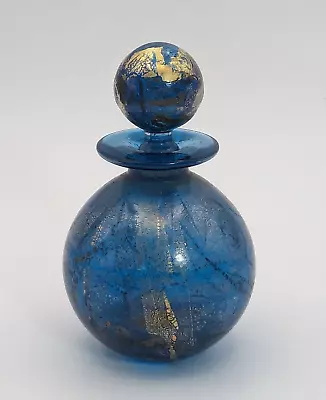 Buy Isle Of Wight Turquoise Blue Azurene Studio Glass Perfume Bottle • 35£