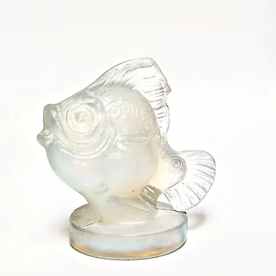 Buy Sabino Art Glass Paris France Opalescent Crystal Mouleck Fish Figurine 2  • 46.22£