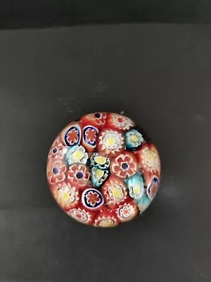 Buy Vintage Millefiori Small Glass Paperweight • 10£