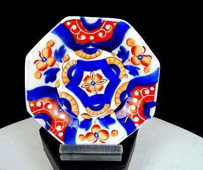 Buy Gaudy Welsh Staffordshire Porcelain Hexagon Antique 4  Demitasse Saucer 1890 • 16.86£