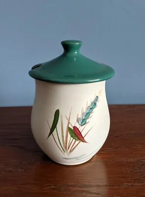 Buy Vintage DENBY Greenwheat Stoneware Jam Pot & Lid - Albert College • 7.99£