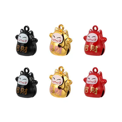 Buy Lucky Cat Bell Japanese Charms Ornaments Wind Chime Bells Accessories • 7.99£