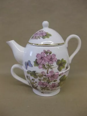 Buy English Elegance Fine Bone China Tea For One ~ Mallow / Malva Sylvestris • 8.99£
