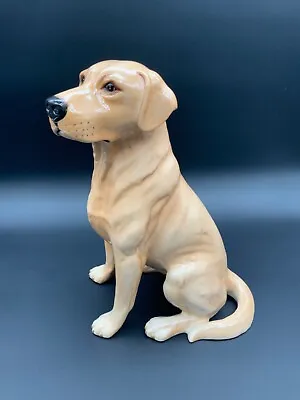 Buy Large Sitting Yellow Lab Dog Figure By Beswick Pottery Fireside Model 13.5”H • 318.21£